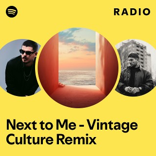 Next to Me - Vintage Culture Remix Radio | Spotify Playlist