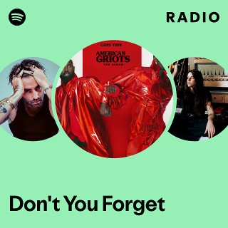 Don't You Forget Radio | Spotify Playlist